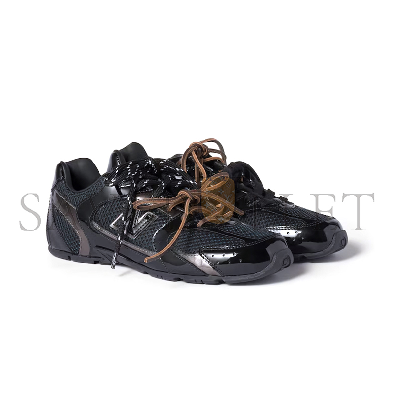 MIU MIU X NEW BALANCE 530 SL METALLIC LEATHER AND MESH SNEAKERS 5E165E MIU MIU X NEW BALANCE 530 SL METALLIC LEATHER AND MESH SNEAKERS 5E165E